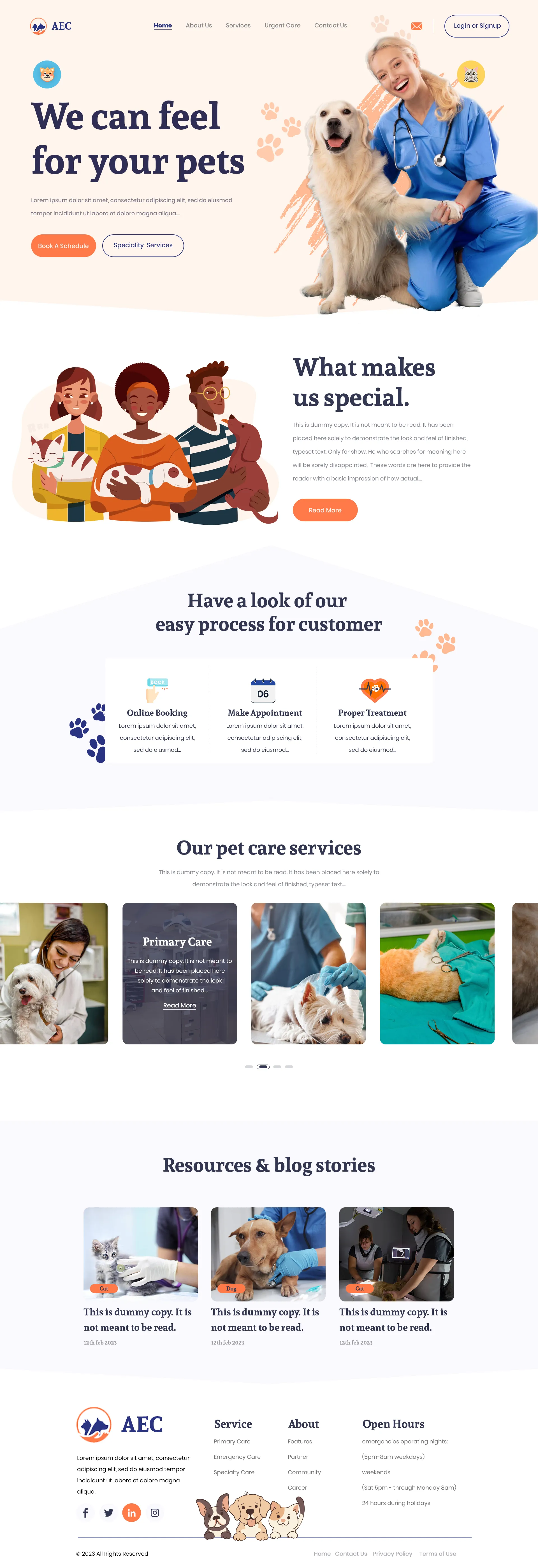 AEC Pets Designed & Developd by Silicon Website Designer
