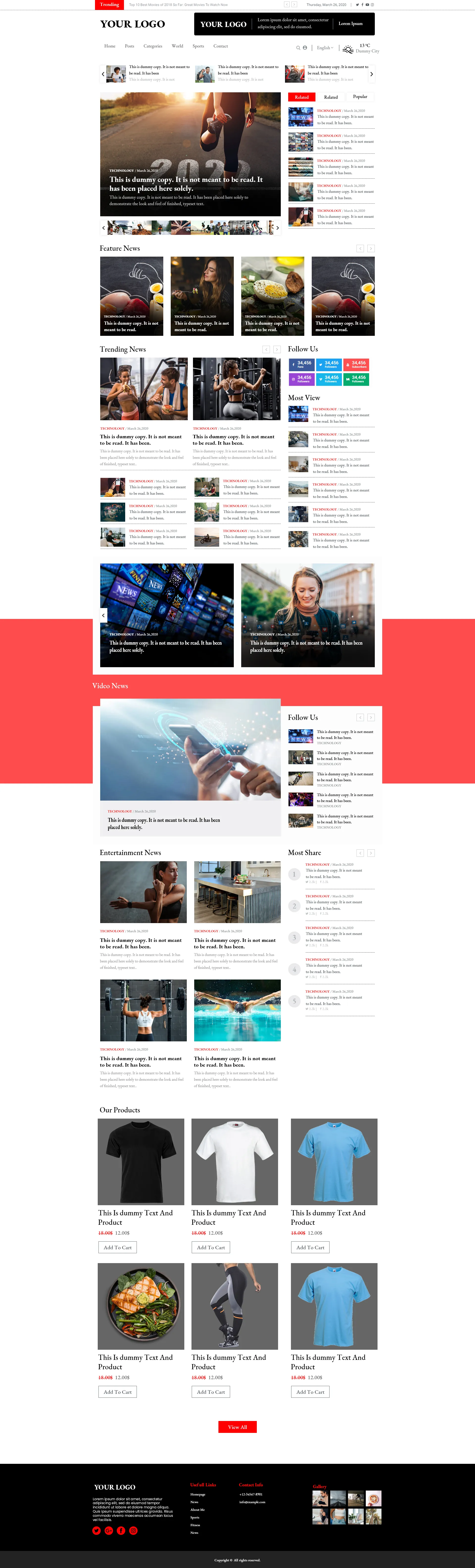 News Magazine Website Designed & Developd by Silicon Website Designer