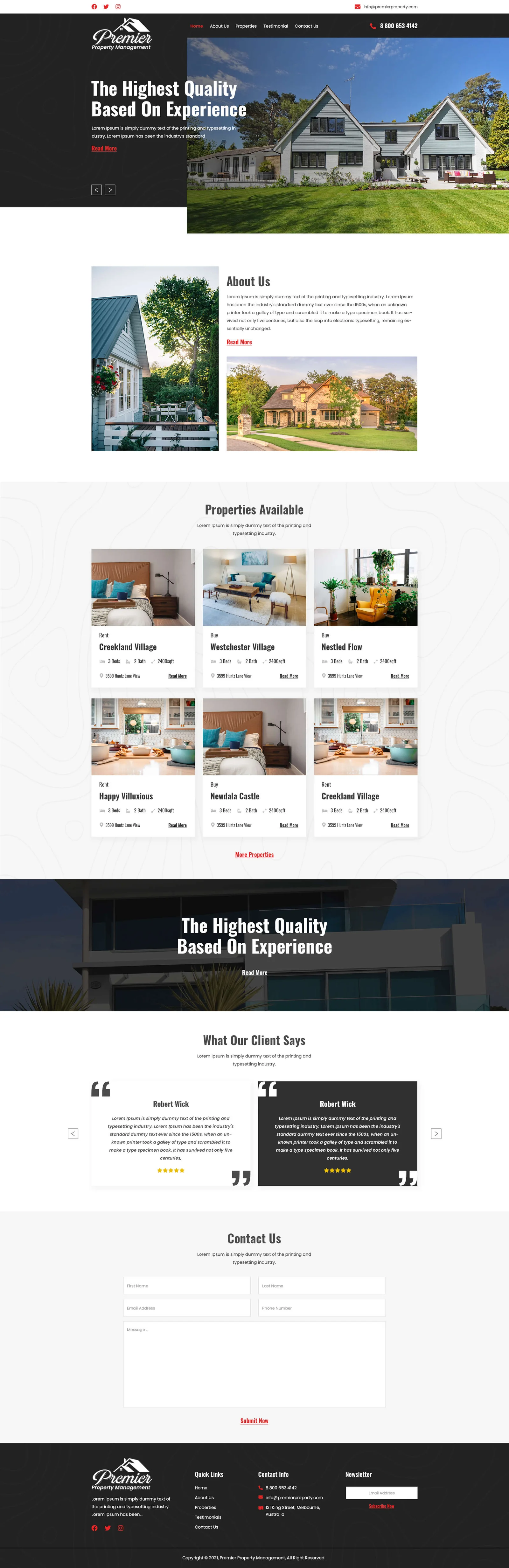 Real Estate Website Designed & Developd by Silicon Website Designer